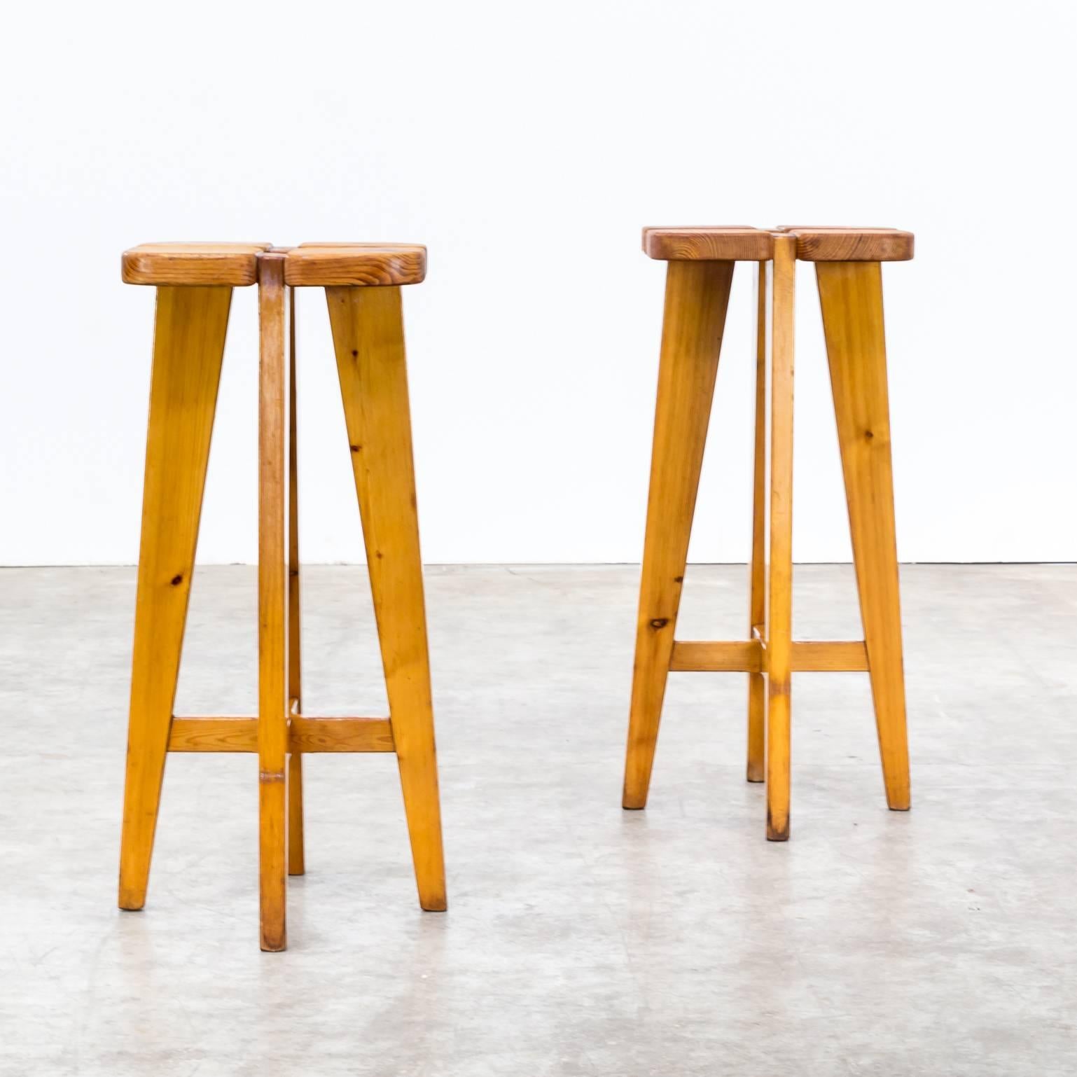 Finnish Lisa Johansson Pape Pine Stools for Stockmann AB, Set of Two For Sale