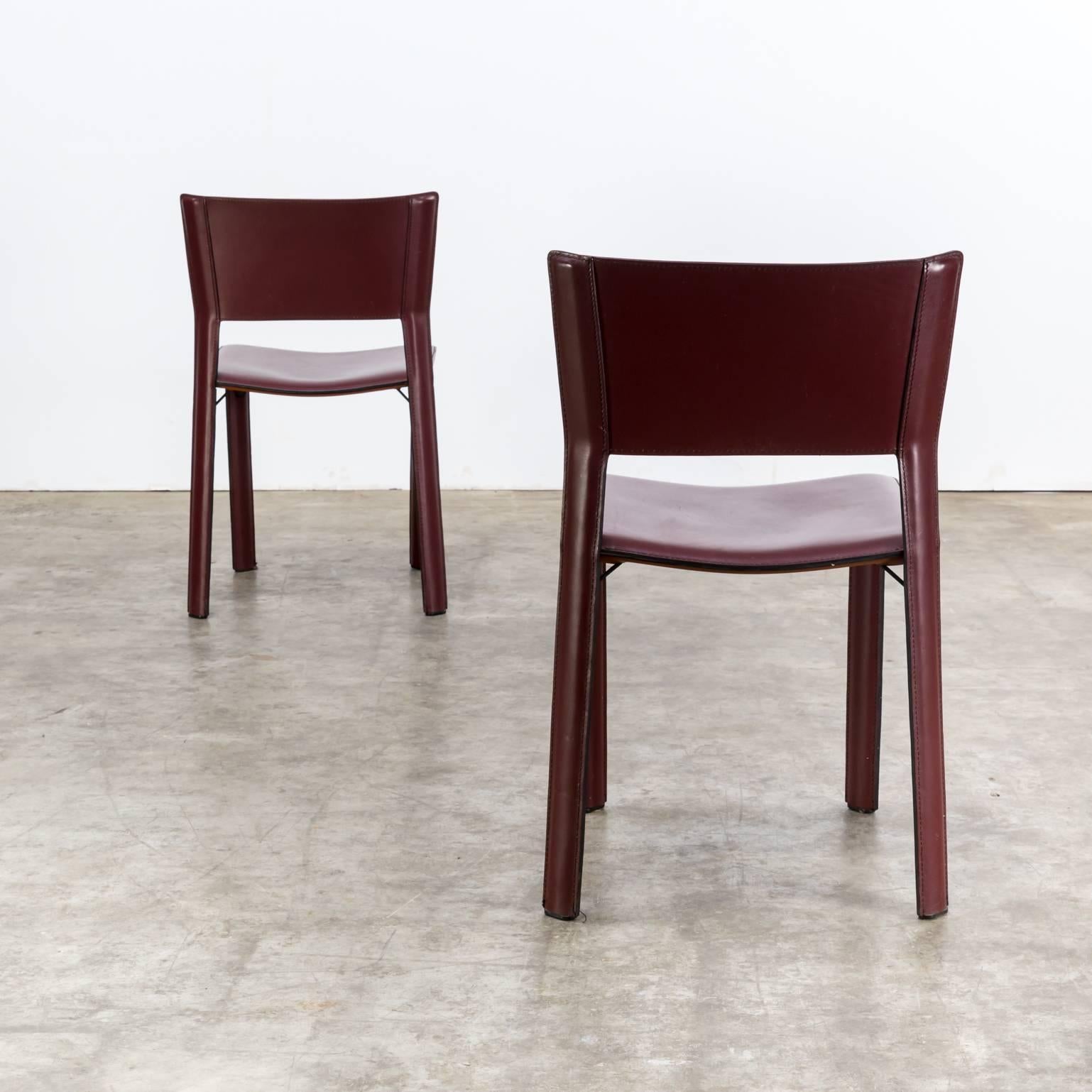Italian Giancarlo Vegni ‘S91’ Chair for Fasem Italy Set of Two For Sale