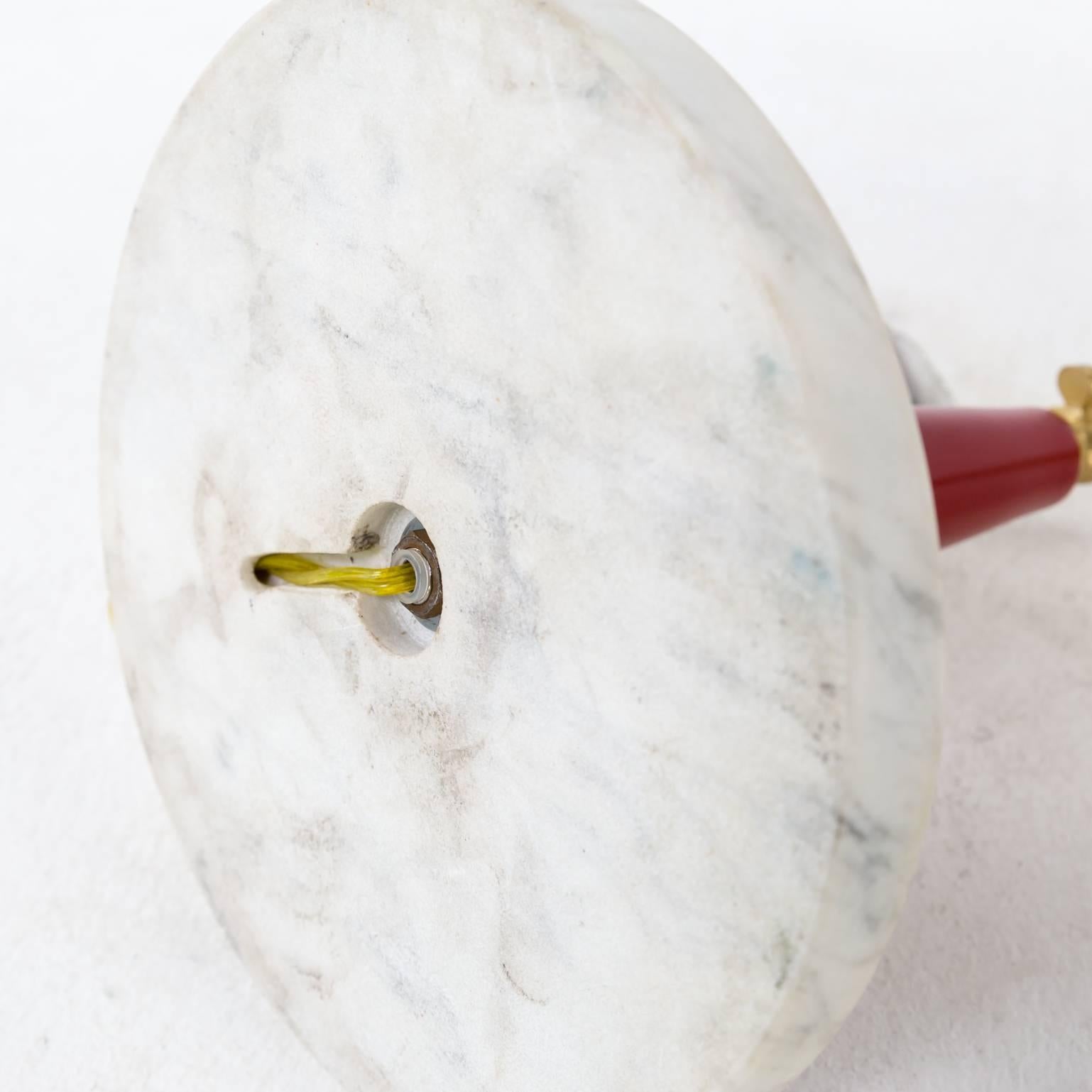 1950s Stilnovo Diabolo Table Lamp with Marble Foot For Sale 4