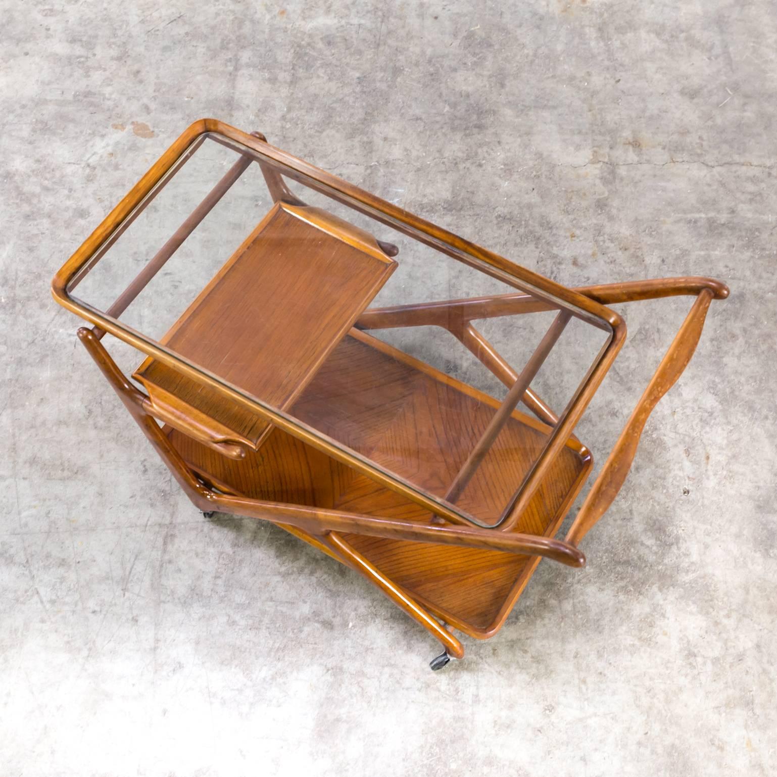 1950s Cesare Lacca Tea Trolley for Cassina For Sale 1