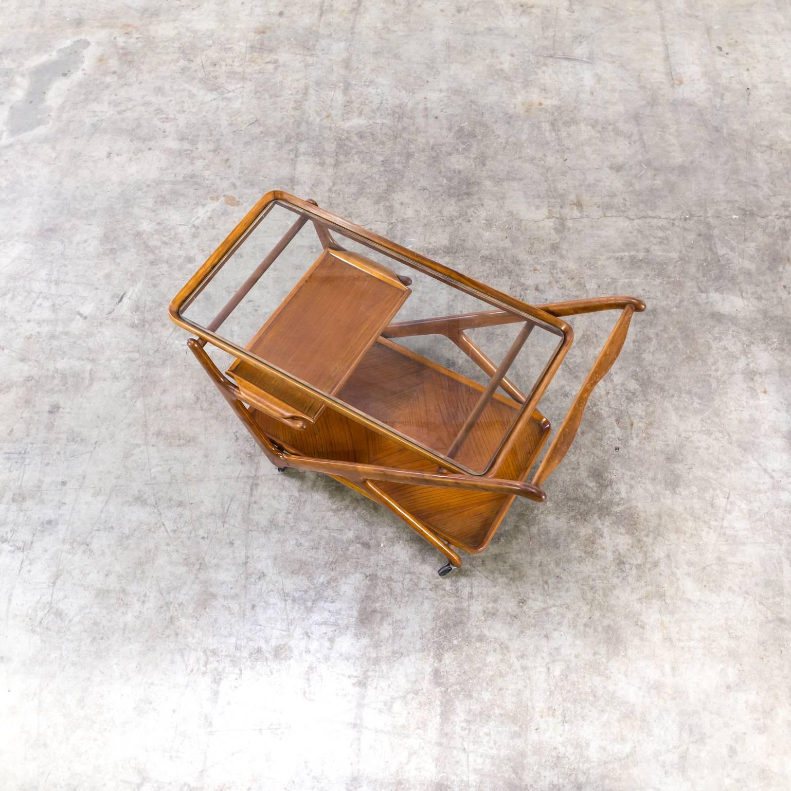 1950s Cesare Lacca Tea Trolley for Cassina For Sale 2