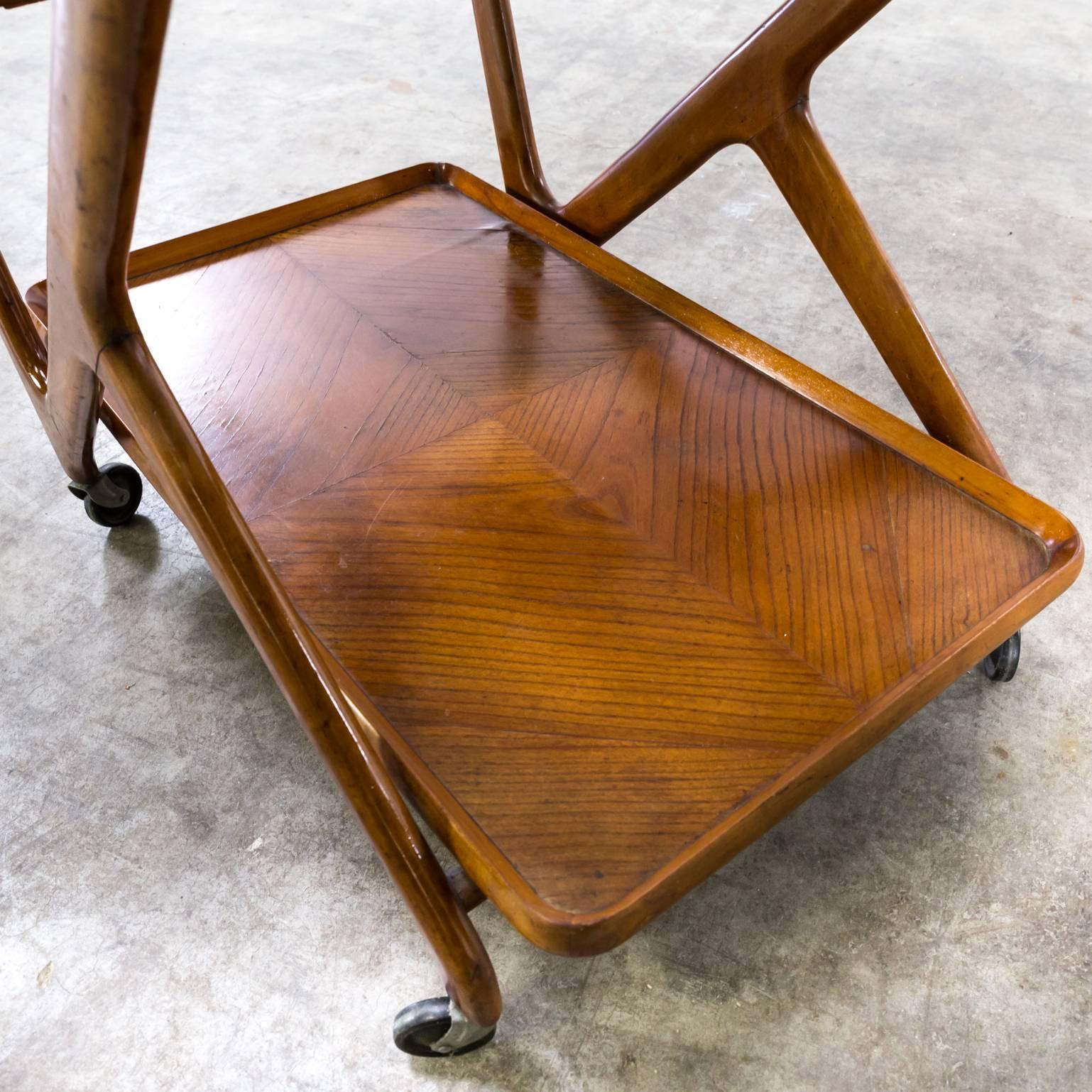 1950s Cesare Lacca Tea Trolley for Cassina For Sale 3
