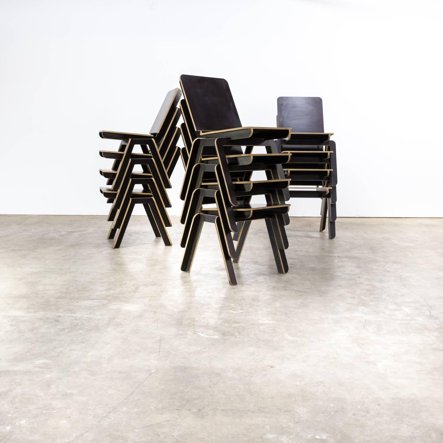 Dutch Luc Brinkman & Ennio Vincenzoni ‘Stek’ Twelve Chairs for Het Hoofdkwartier For Sale