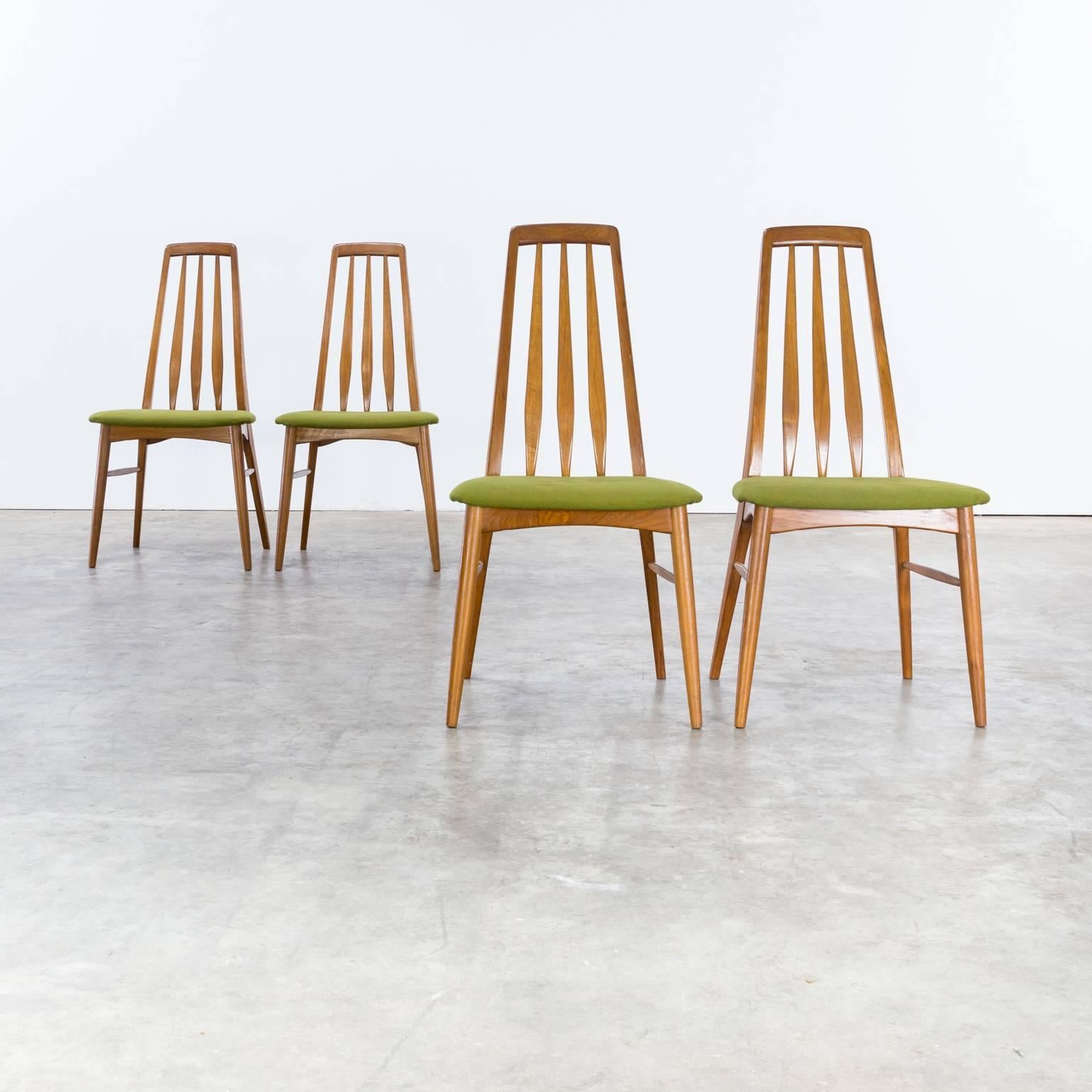 Danish 1970s Niels Koefoed ‘Eva’ Dining Chairs for Koefoed Hornslet Set of Four For Sale