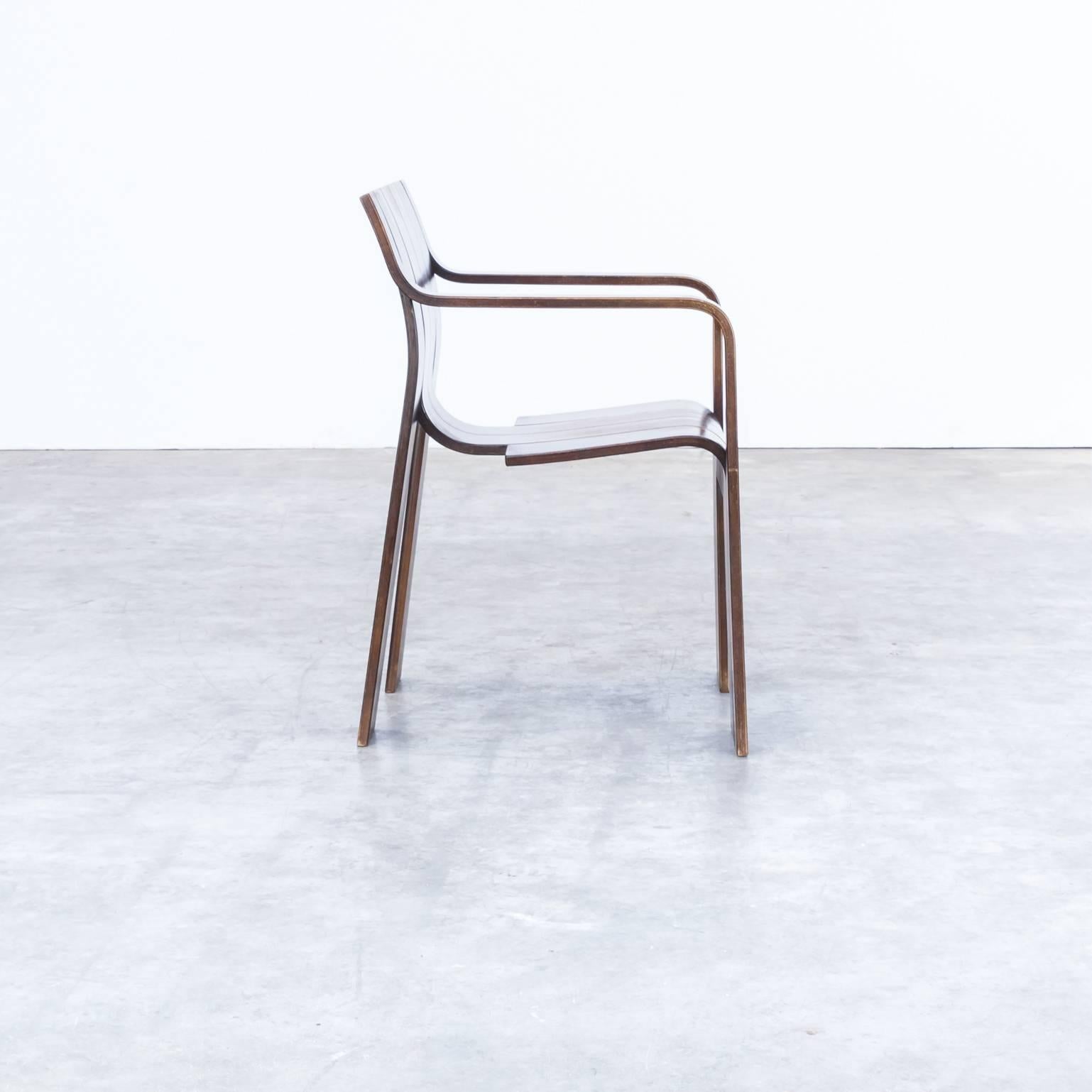 1970s Gijs Bakker ‘Strip’ Chairs for Castelijn with Armrests, Set of Six 2