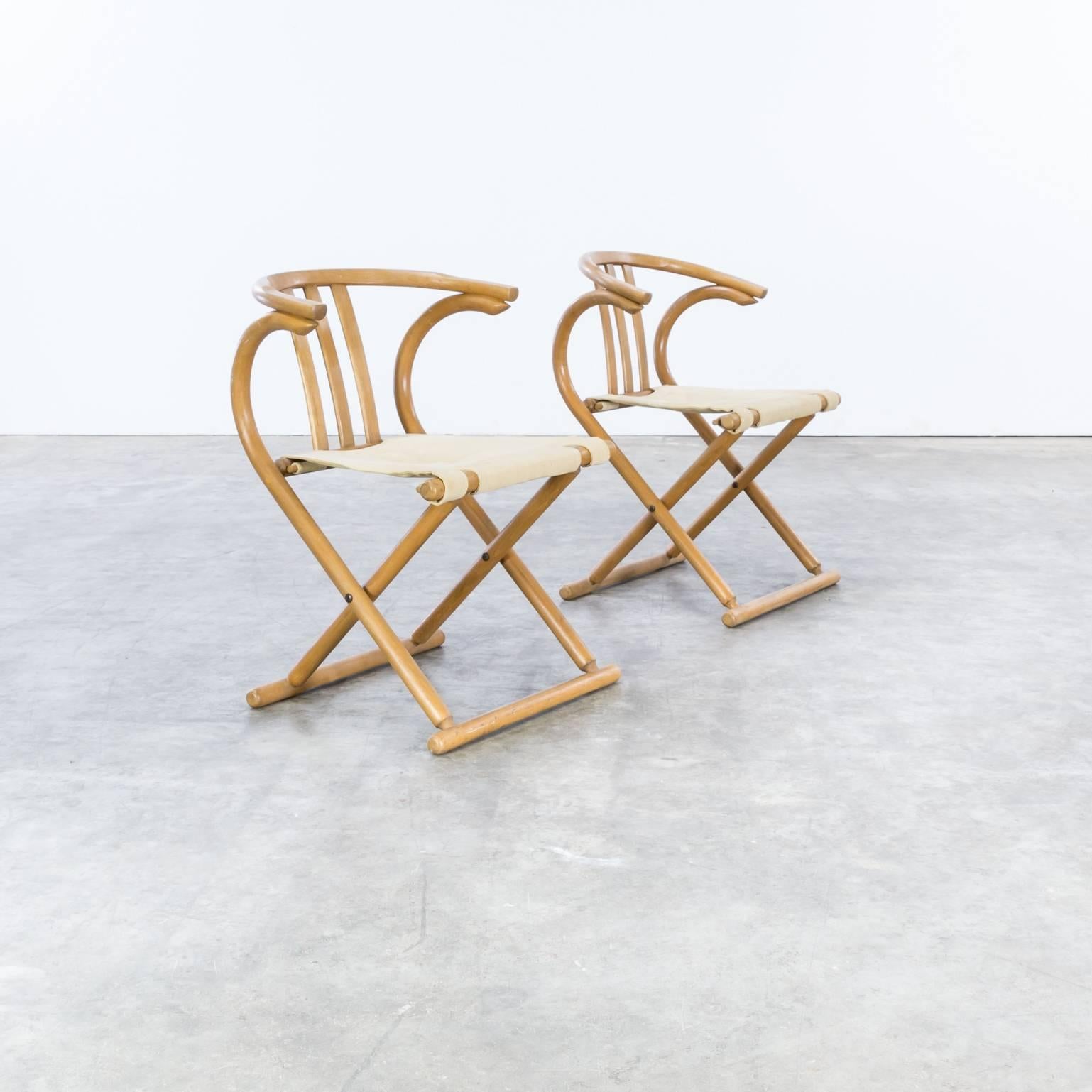 German Thonet Bentwood Folding Chair Set or 2 For Sale