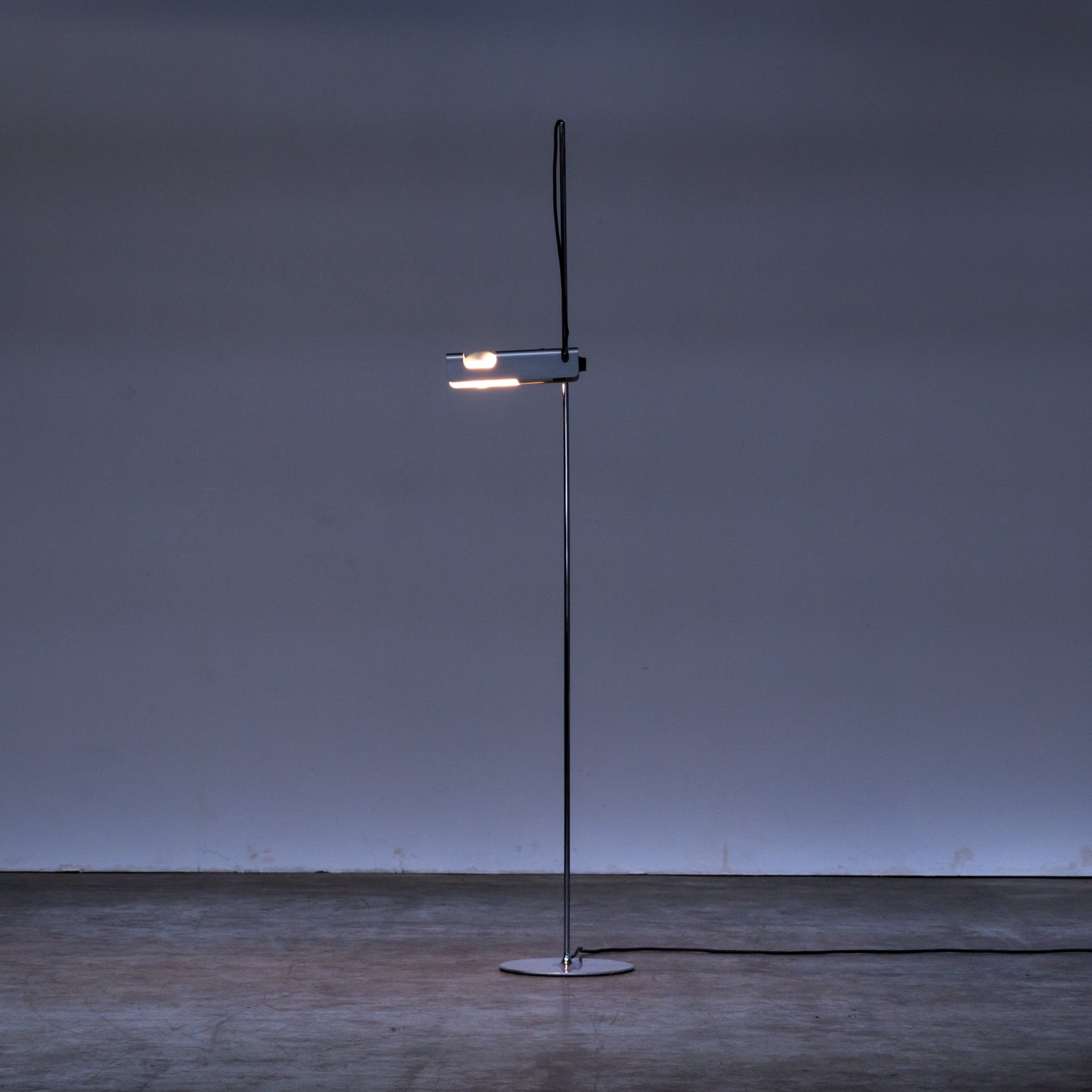 1960s Joe Colombo Spider Grey Floor Lamp For O Luce Bei