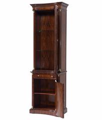 Mahogany Narrow Display Cabinet