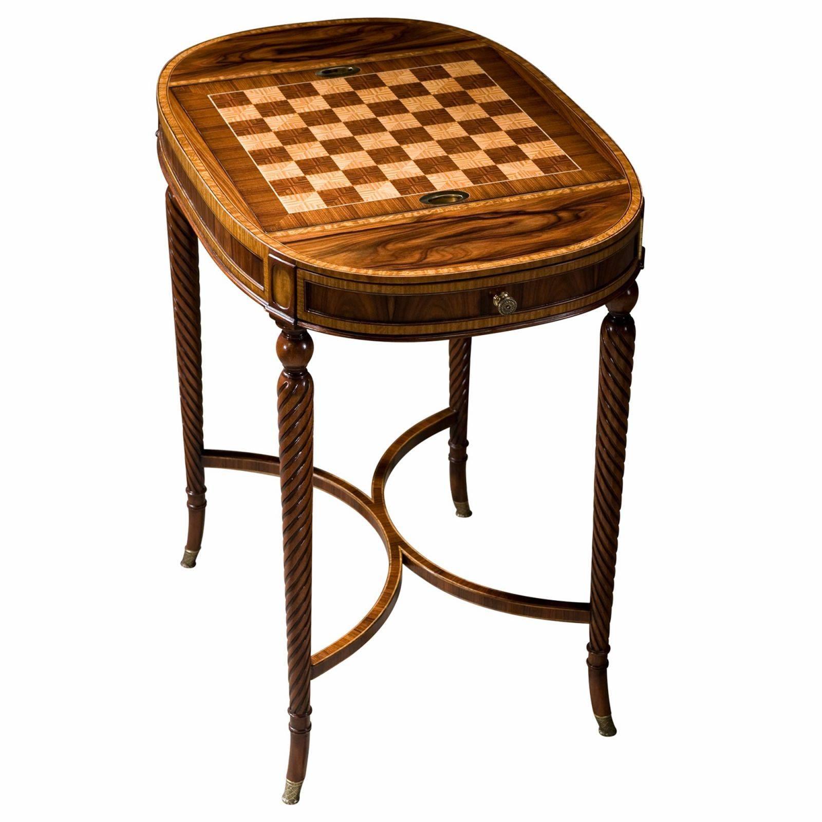 George III Rosewood Tray Top Table For Sale
