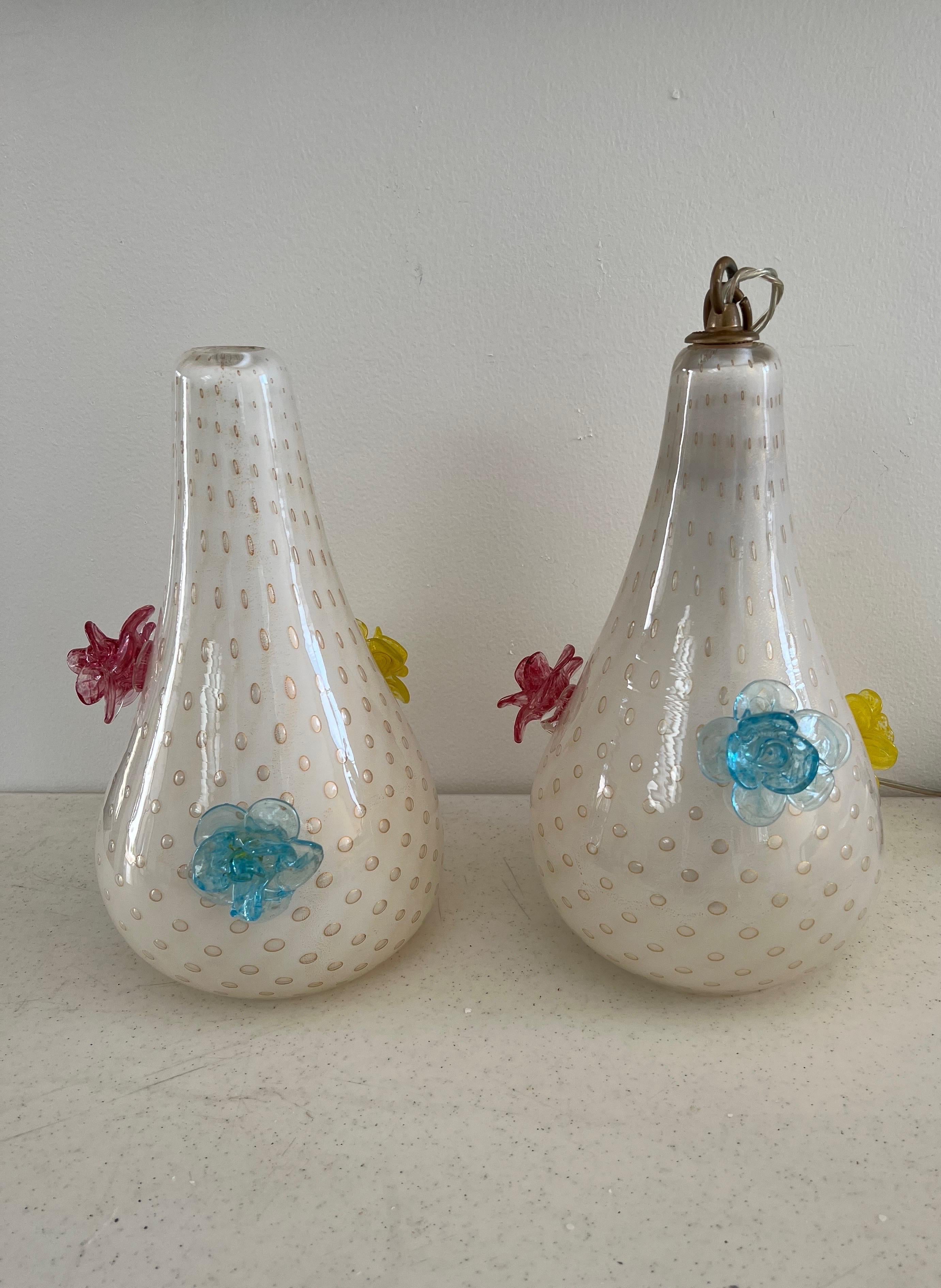 Two 1940's Lanterns by Seguso in Murano Glass, Italy For Sale 10