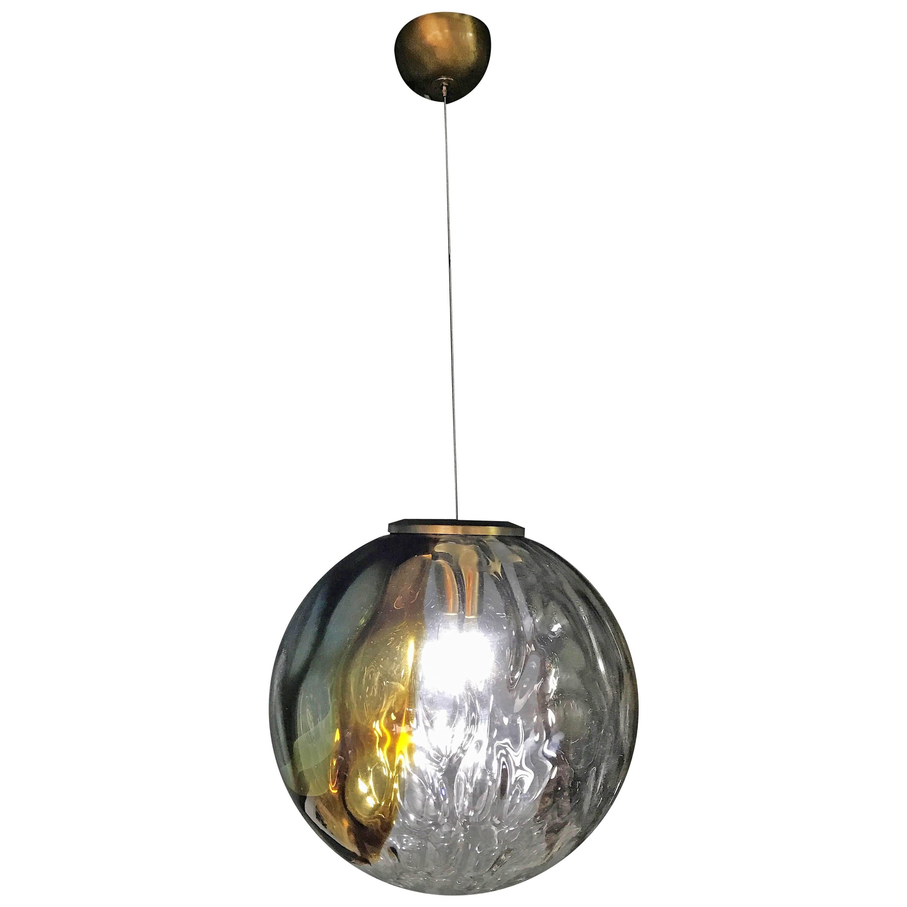 Mid-Century Modern Murano Glass Chandelier by Venini Art Glass VeArt, circa 1970 For Sale