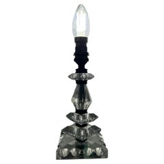 Art Deco Lamp by Baccarat, France circa 1940, Attr. to Jacques Adnet