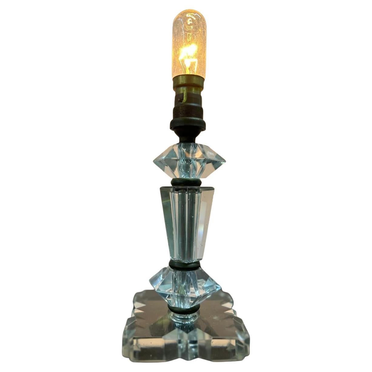 Deux lampes Art Déco ITSO Baccarat et Jacques Adnet, France circa 1940