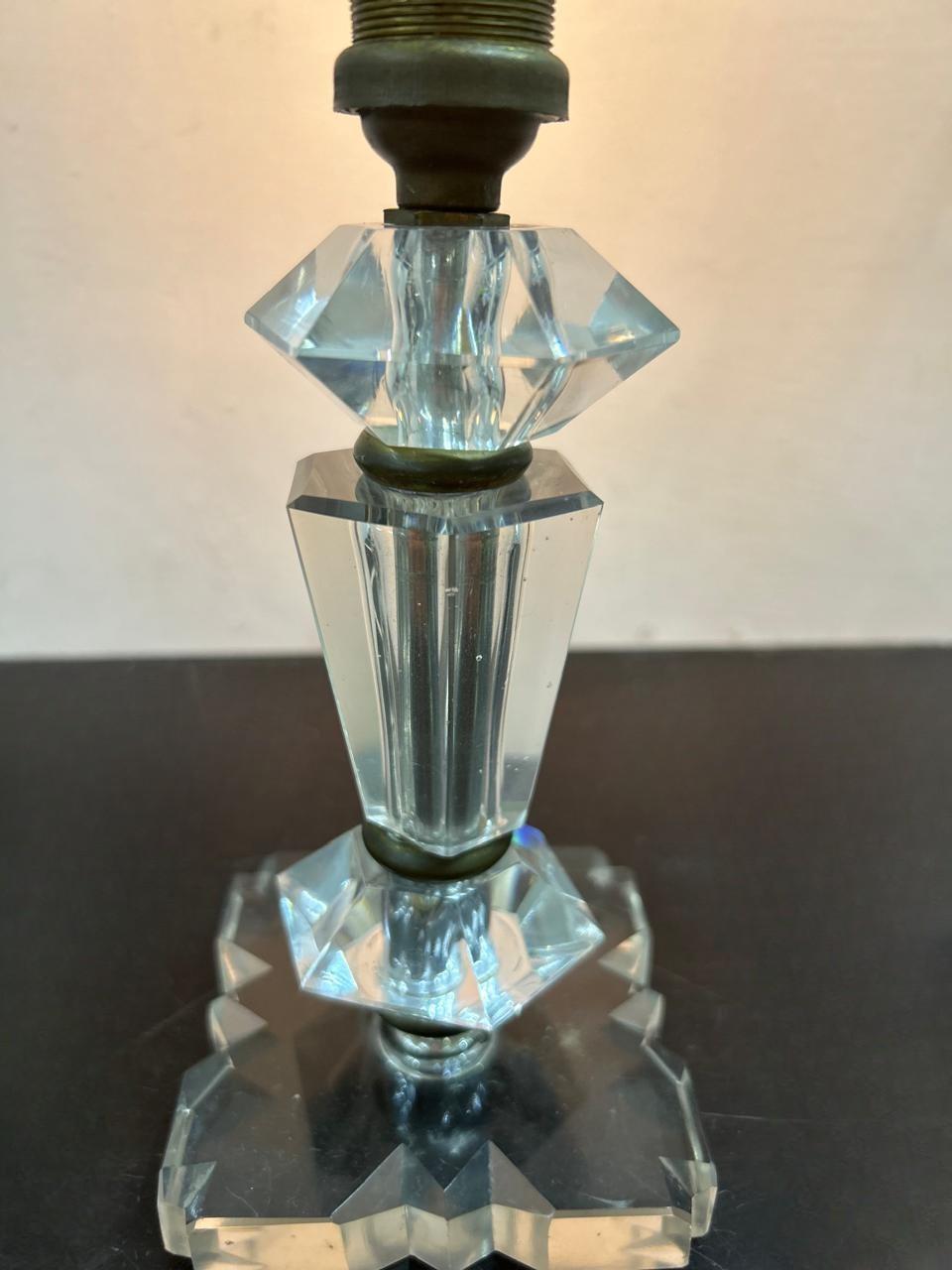 Dos Lámparas Art Decó ITSO Baccarat y Jacques Adnet, Francia circa 1940 Francés en venta
