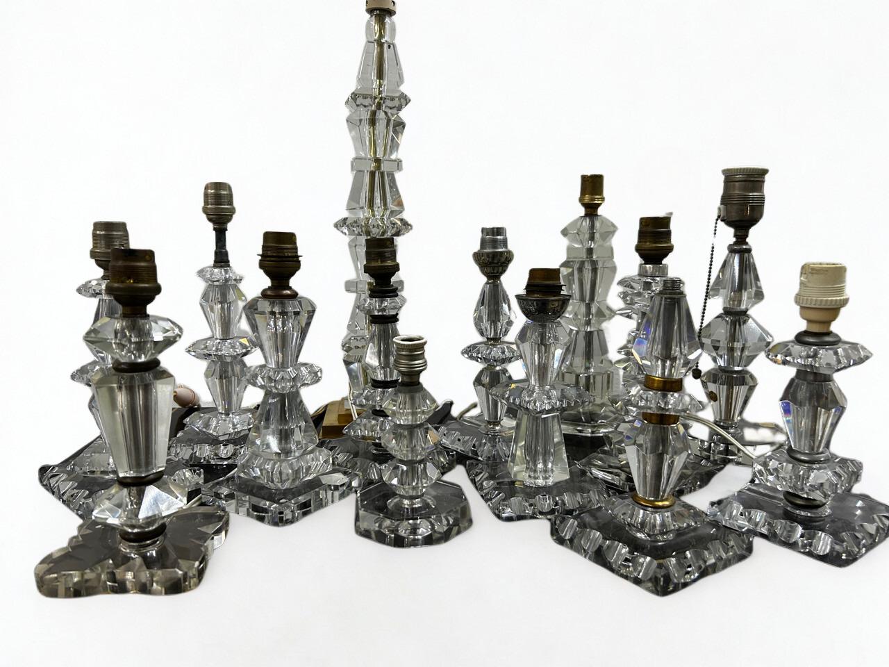 Dos Lámparas Art Decó ITSO Baccarat y Jacques Adnet, Francia circa 1940 en venta 5