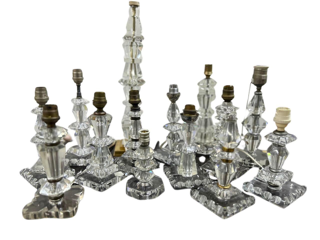 Lámpara Art Déco ITSO Baccarat, Francia circa 1940, Attr. a Jacques Adnet en venta 5