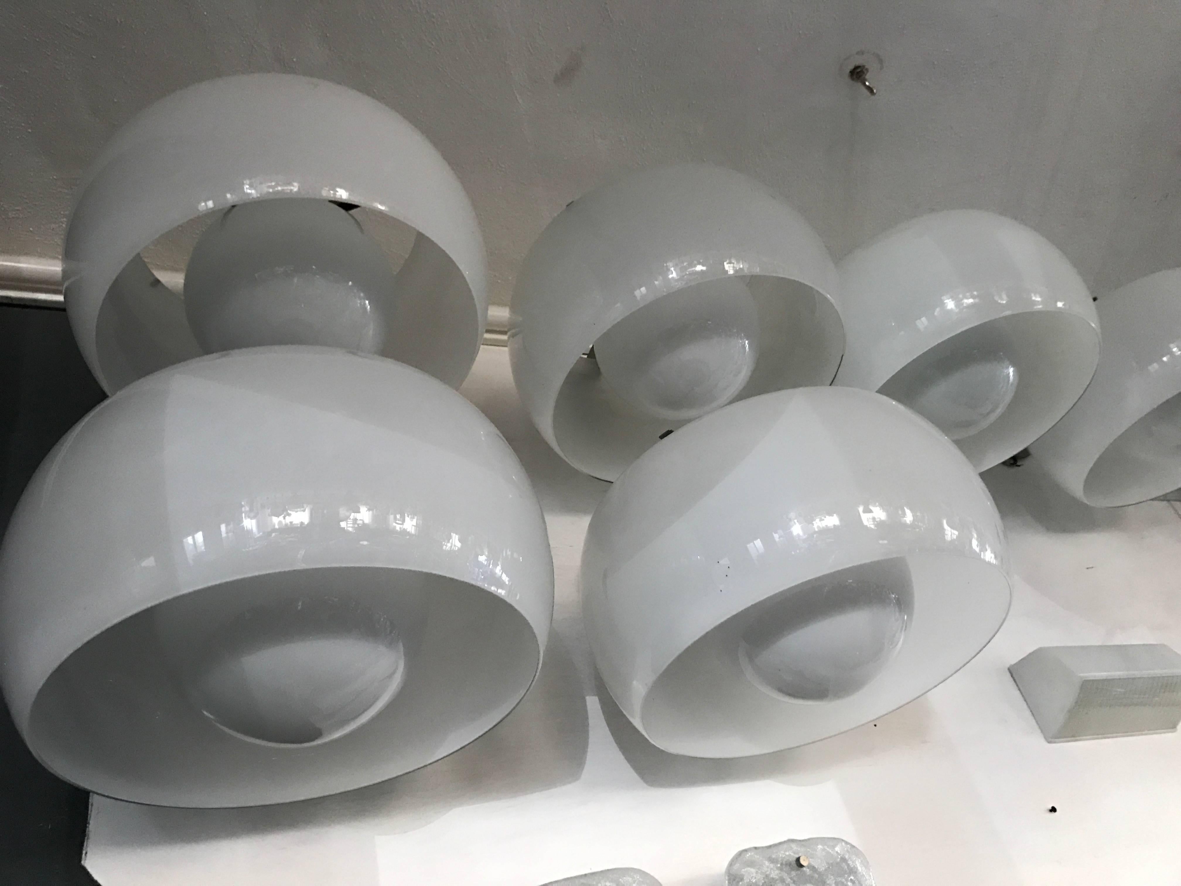 Pair of Mid-Century Modern Omega Wall Lights by Vico Magistretti for Artemide In Good Condition In Merida, Yucatan