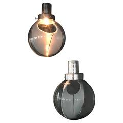 Pair of Pendant Lights by Toni Zuccheri for Venini in Murano Glass, circa 1960 1
