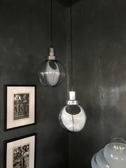 Pair Pendant Lights by Toni Zuccheri for Venini in Murano Glass, circa 1960