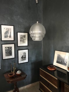 Rare Carlo Nason for Mazzega Chandeliers in Murano Pulegoso Glass