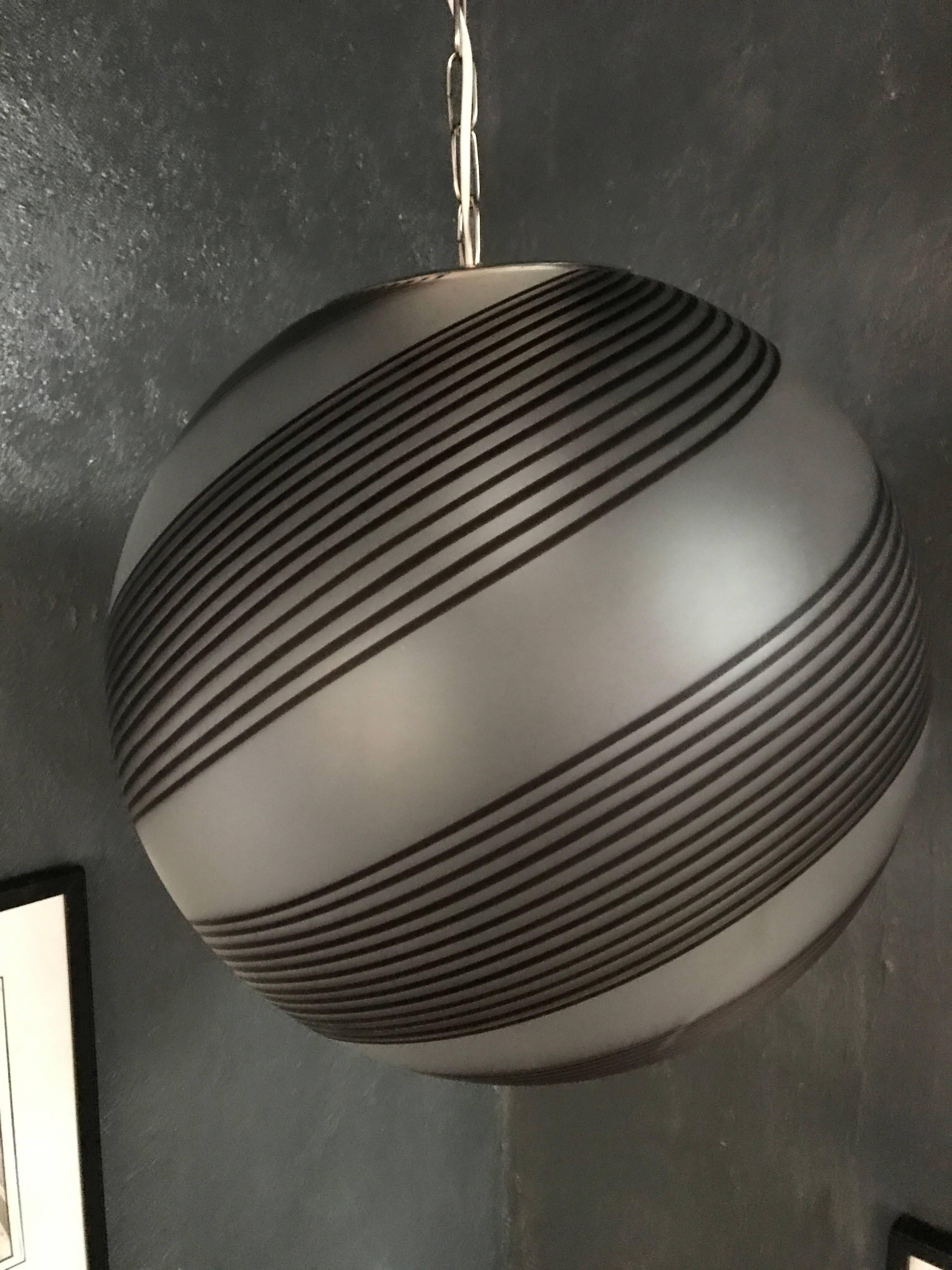 Grande lampadario 'Tessuto', 1970 circa, in vetro di Murano In condizioni buone in vendita a Merida, Yucatan