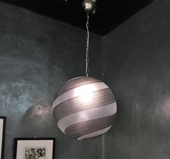Large 'Tessuto' Chandelier, circa 1970 in Murano Glass