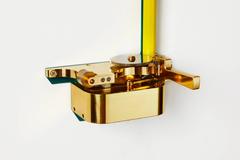 Pivot Wall Lamp, Limited Edition Light Sculpture in Solid Brass and Lacquer