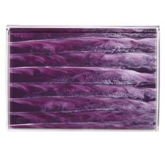 Edie Parker Home Tray Solid Purple Marble Acrylic