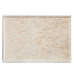 Edie Parker Home Tray Solid Burnt Agate Marble Acrylic