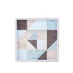 Edie Parker Home Square Tray Geo 1 in Rose Quartz Pearlescent