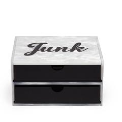 Edie Parker Home Jewelry Box Junk in White Pearlescent