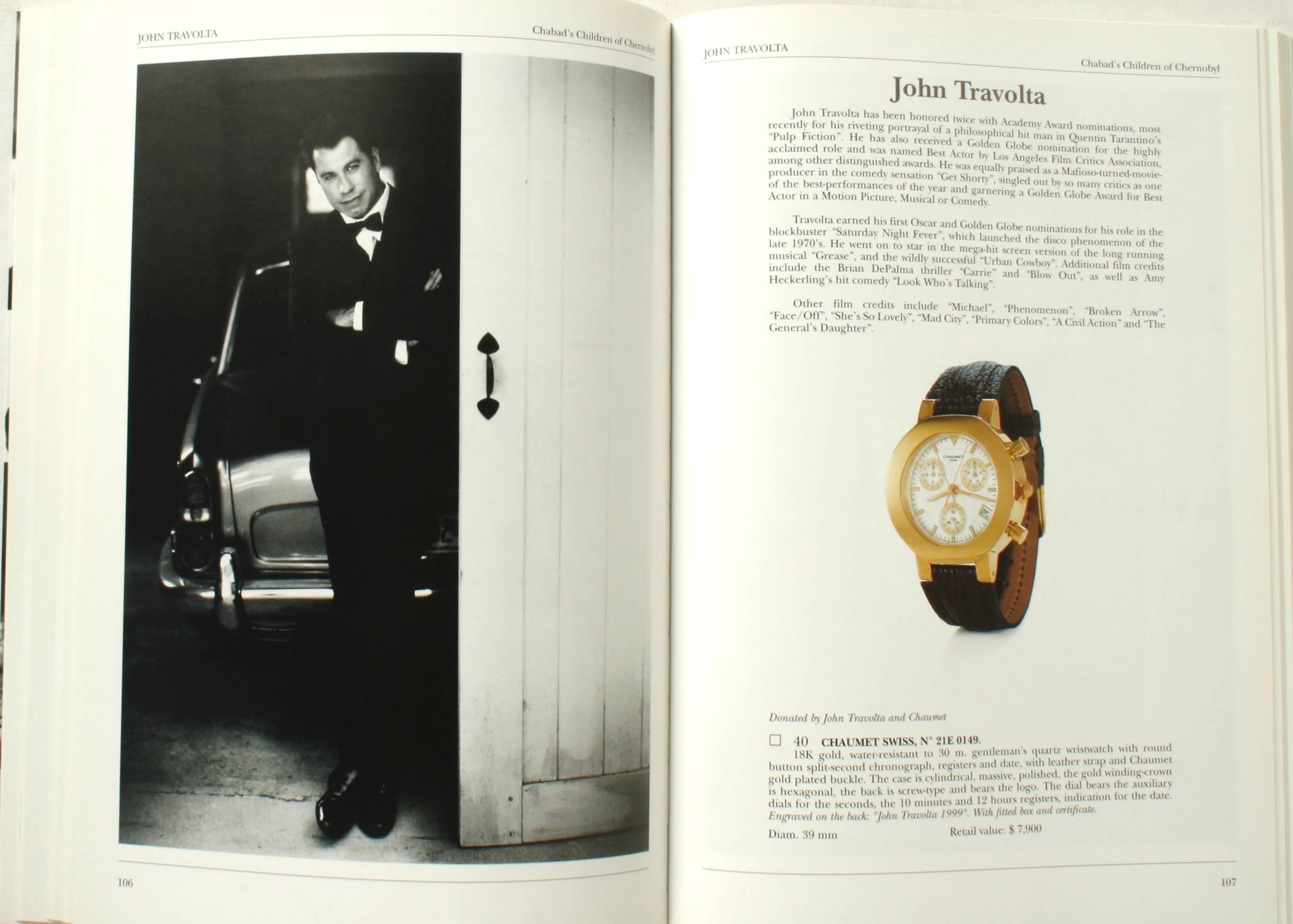 Catalogue from Famous Faces Watch Auction for Charity, 1999, President Trump In Good Condition For Sale In valatie, NY