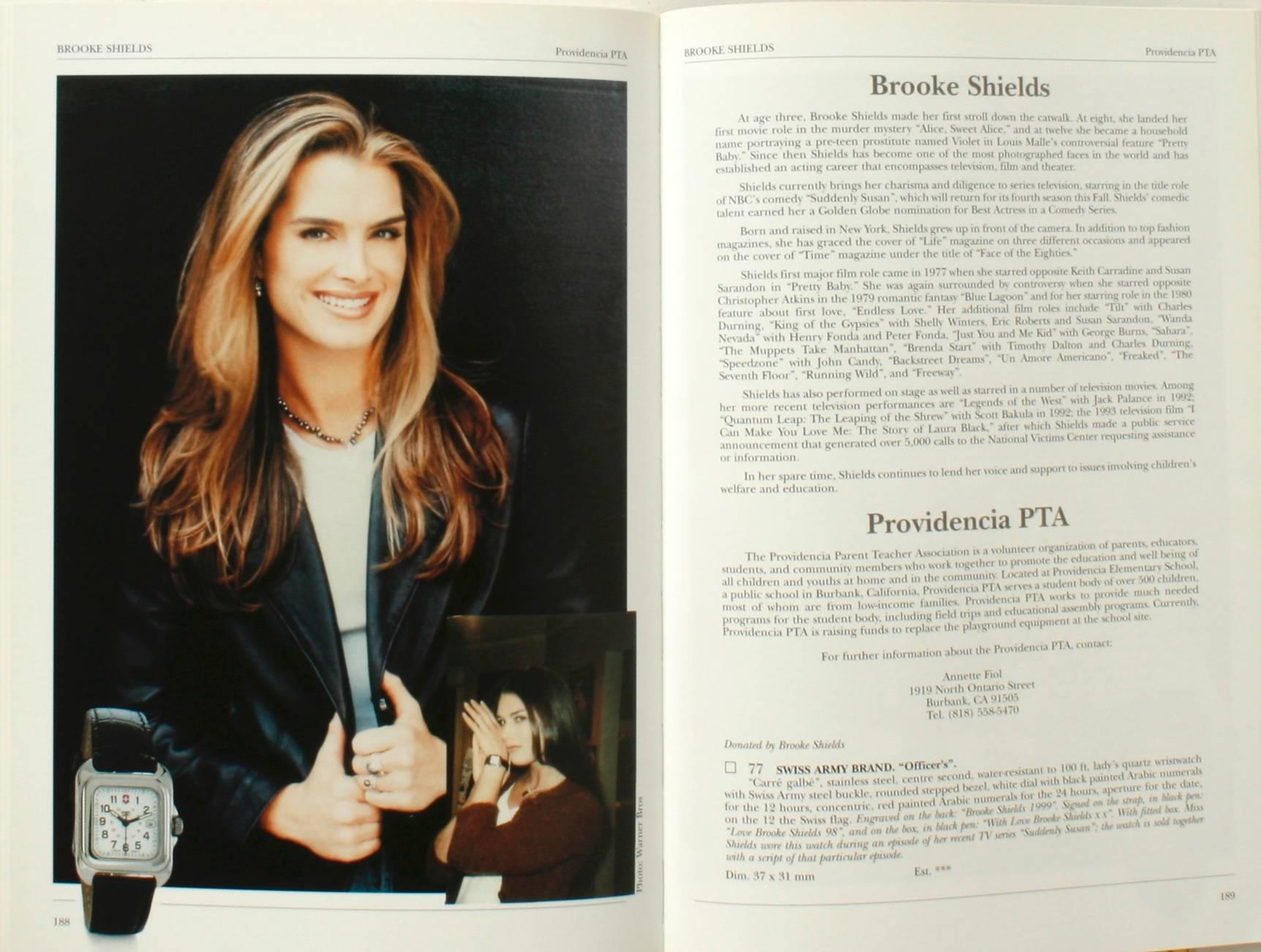 Catalogue from Famous Faces Watch Auction for Charity, 1999, President Trump For Sale 1