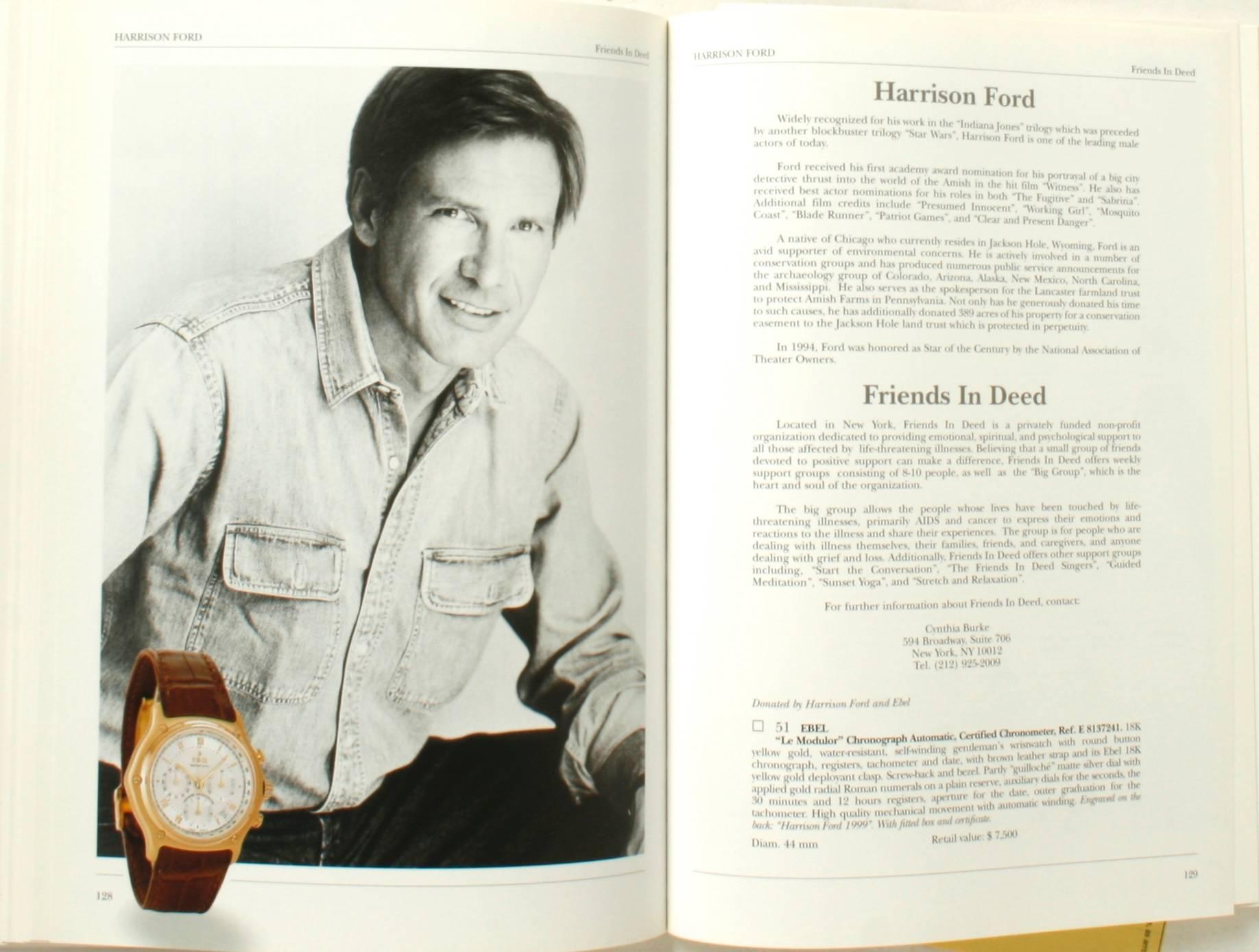Catalogue from Famous Faces Watch Auction for Charity, 1999, President Trump For Sale 3