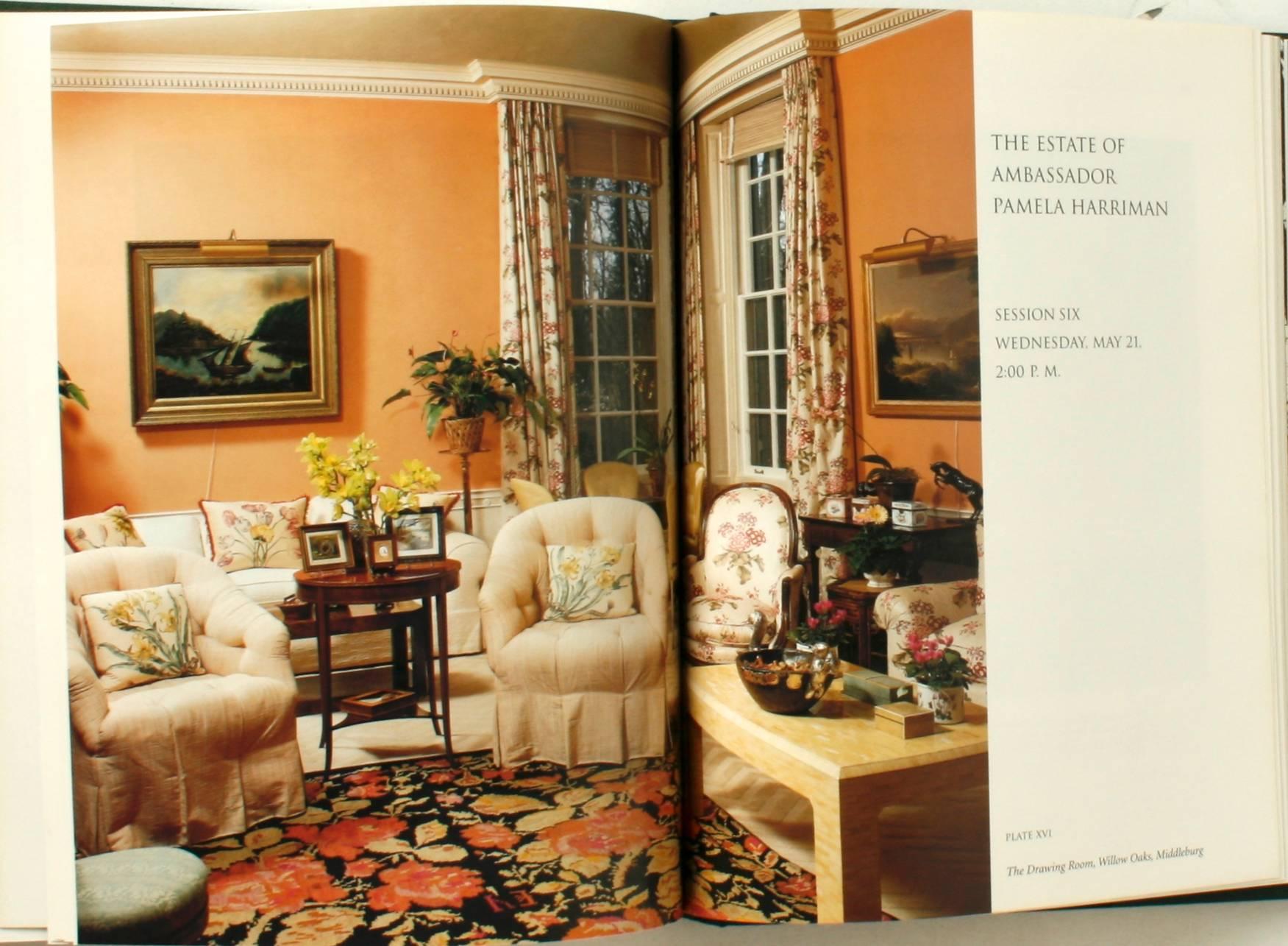 Paper Auction Catalogue from The Estate of Ambassador Pamela Harriman