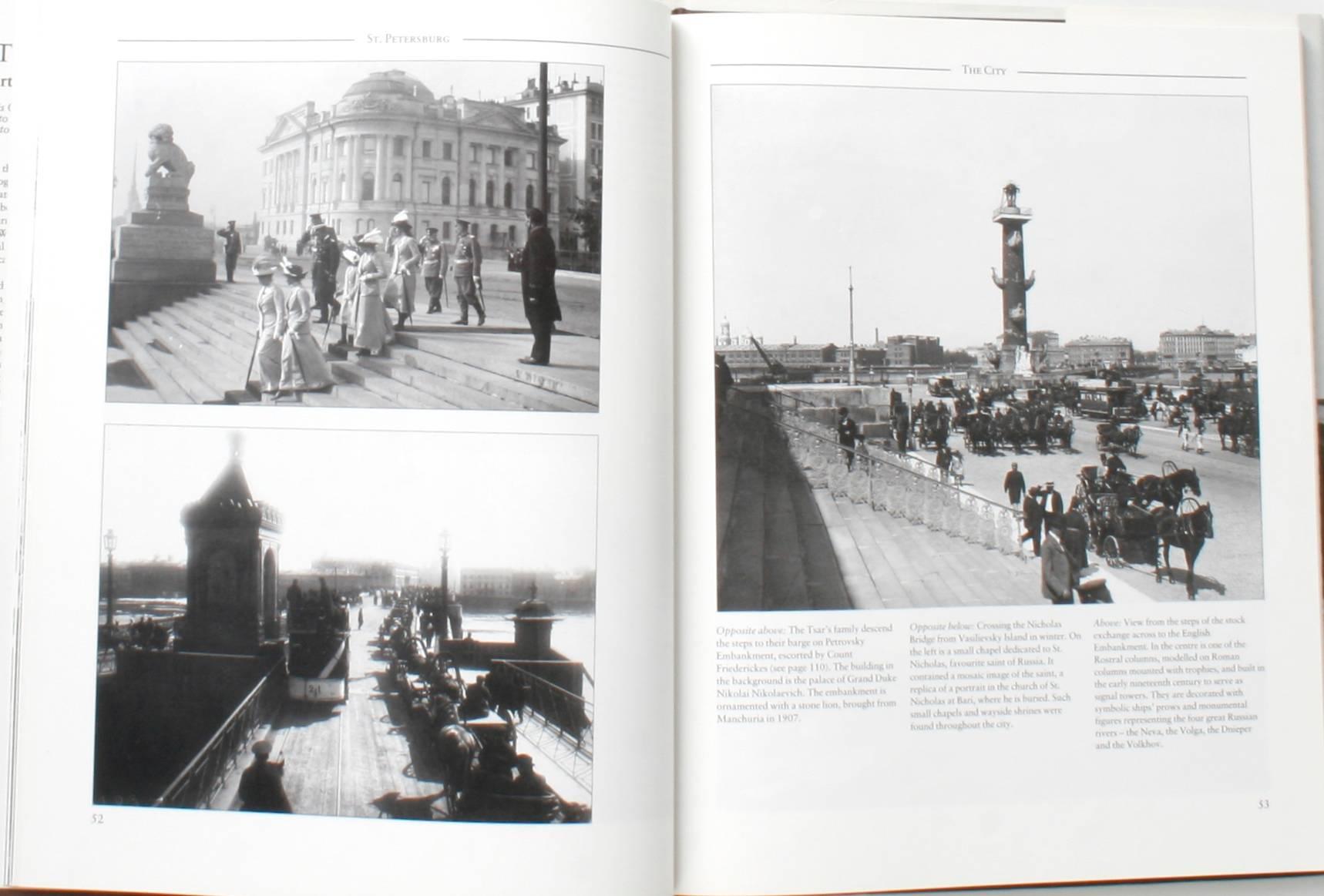 St. Petersburg, Portrait of an Imperial City. New York: Vendome Press, 1990. First edition hardcover with dust jacket. 240 pp. A beautiful book on the Imperial City of St. Petersburg Russia. It has 300 previously unpublished b/w photographs from the