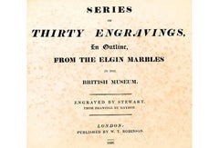 Elgin Marble Engravings, First Edition