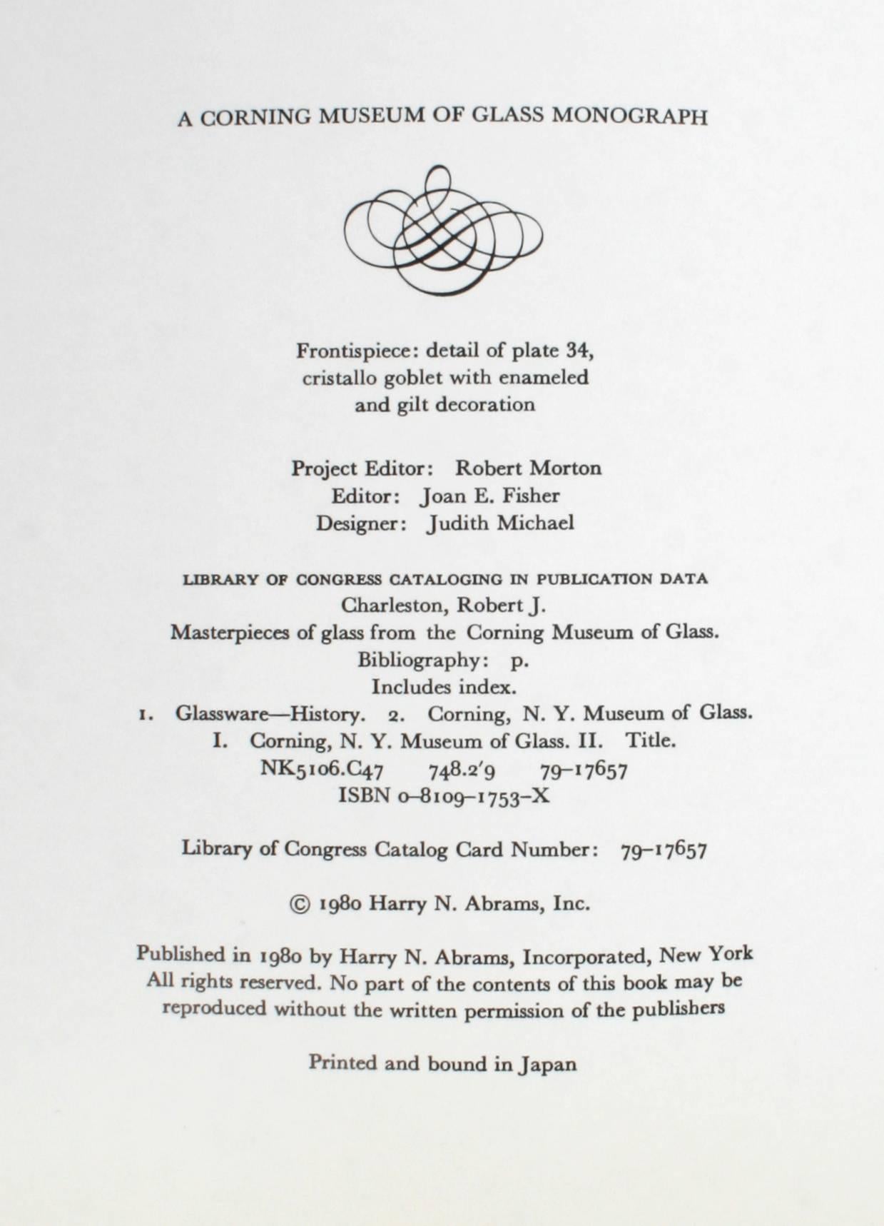 Chefs-d'œuvre du verre de Robert J. Charleston, première édition en vente 4