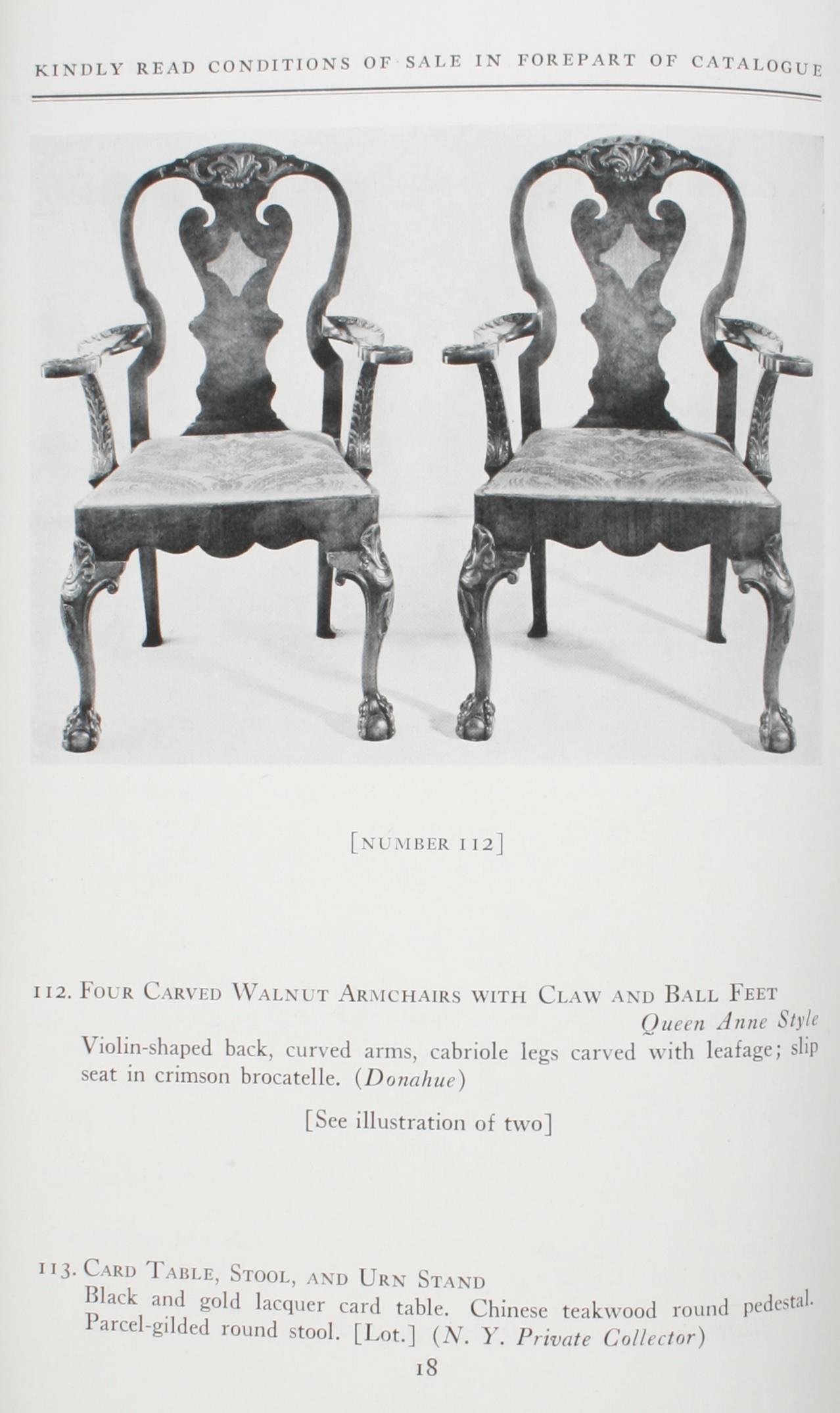 20th Century Two Auction Catalogues for the Property of James P. Donahue