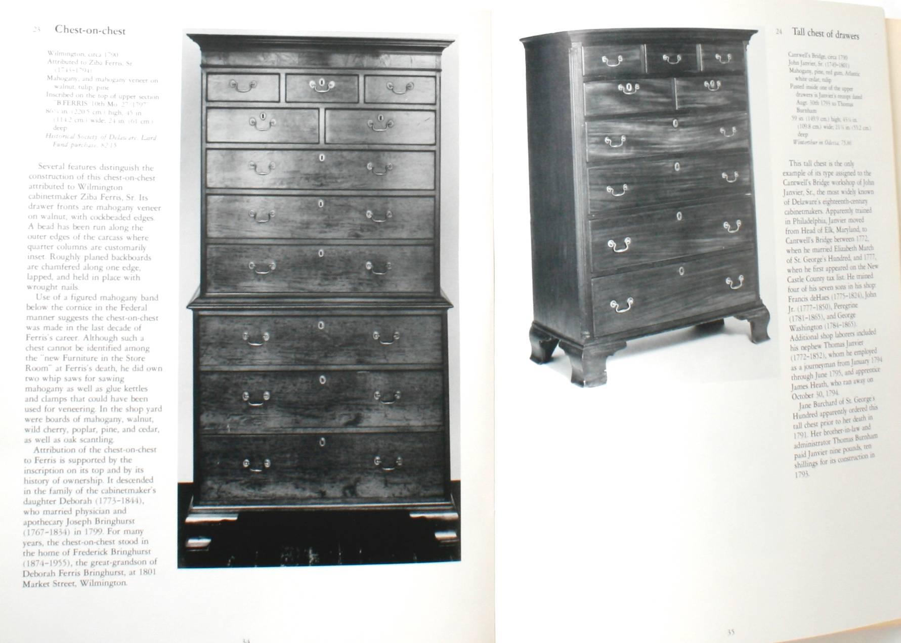 American Plain and Ornamental, Delaware Furniture 1740-1890, First Edition For Sale