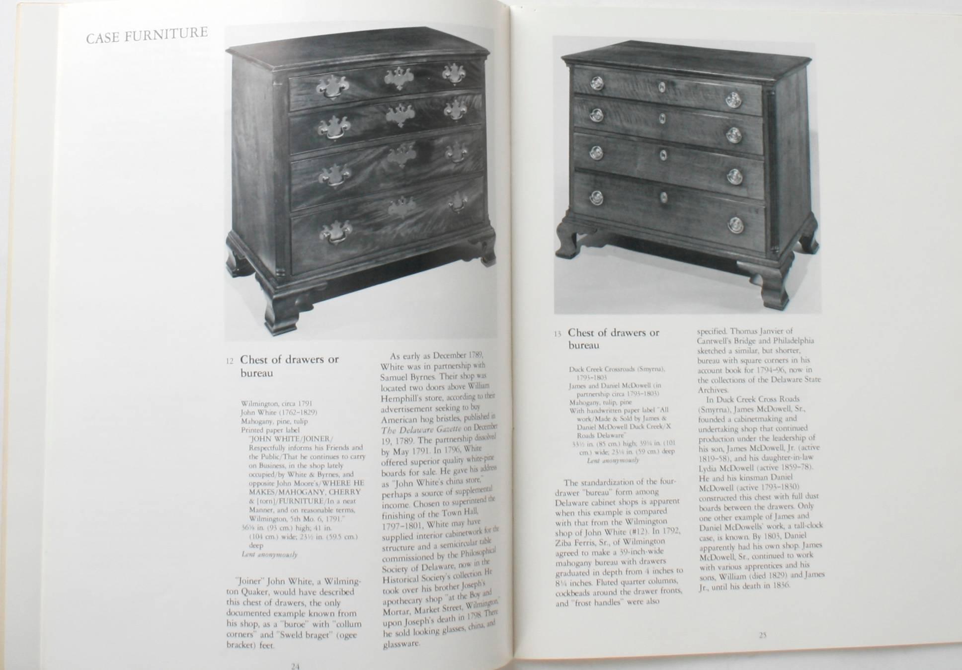 20th Century Plain and Ornamental, Delaware Furniture 1740-1890, First Edition For Sale