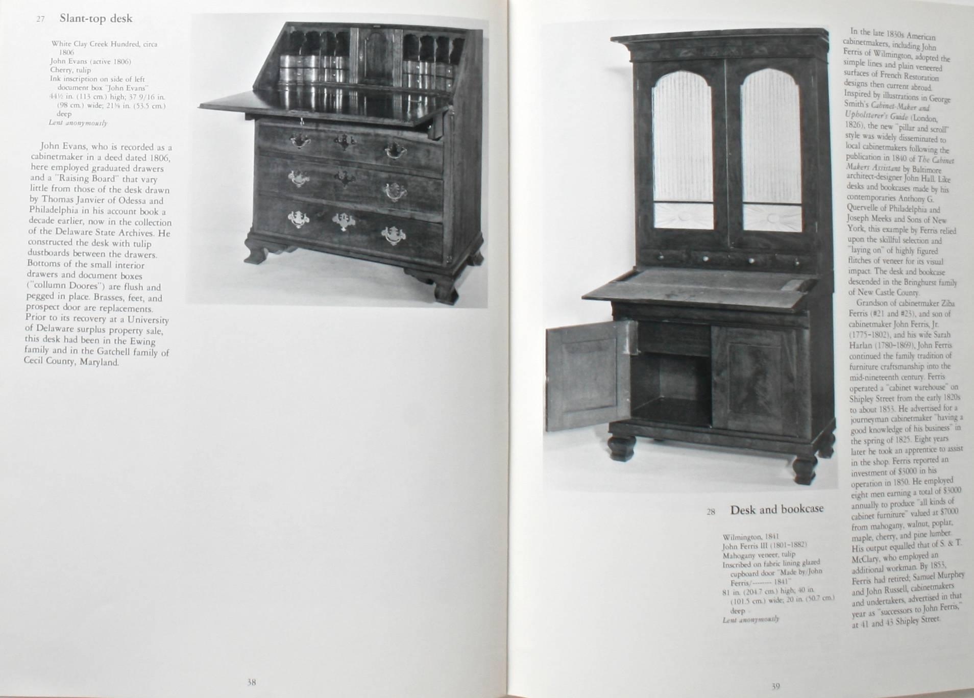 Plain and Ornamental, Delaware Furniture 1740-1890, First Edition For Sale 1