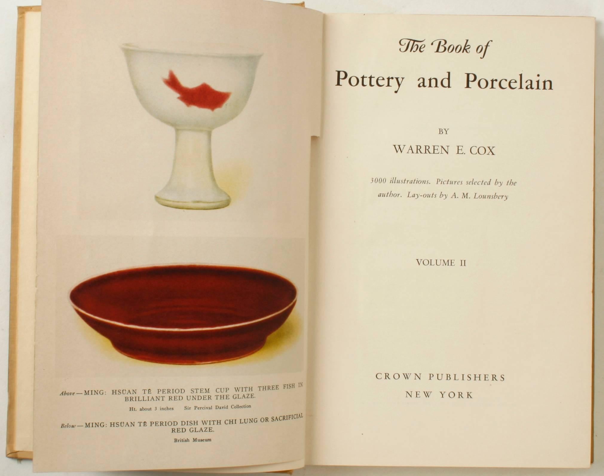 Mid-20th Century  The Book of Pottery and Porcelain in 2 Volumes