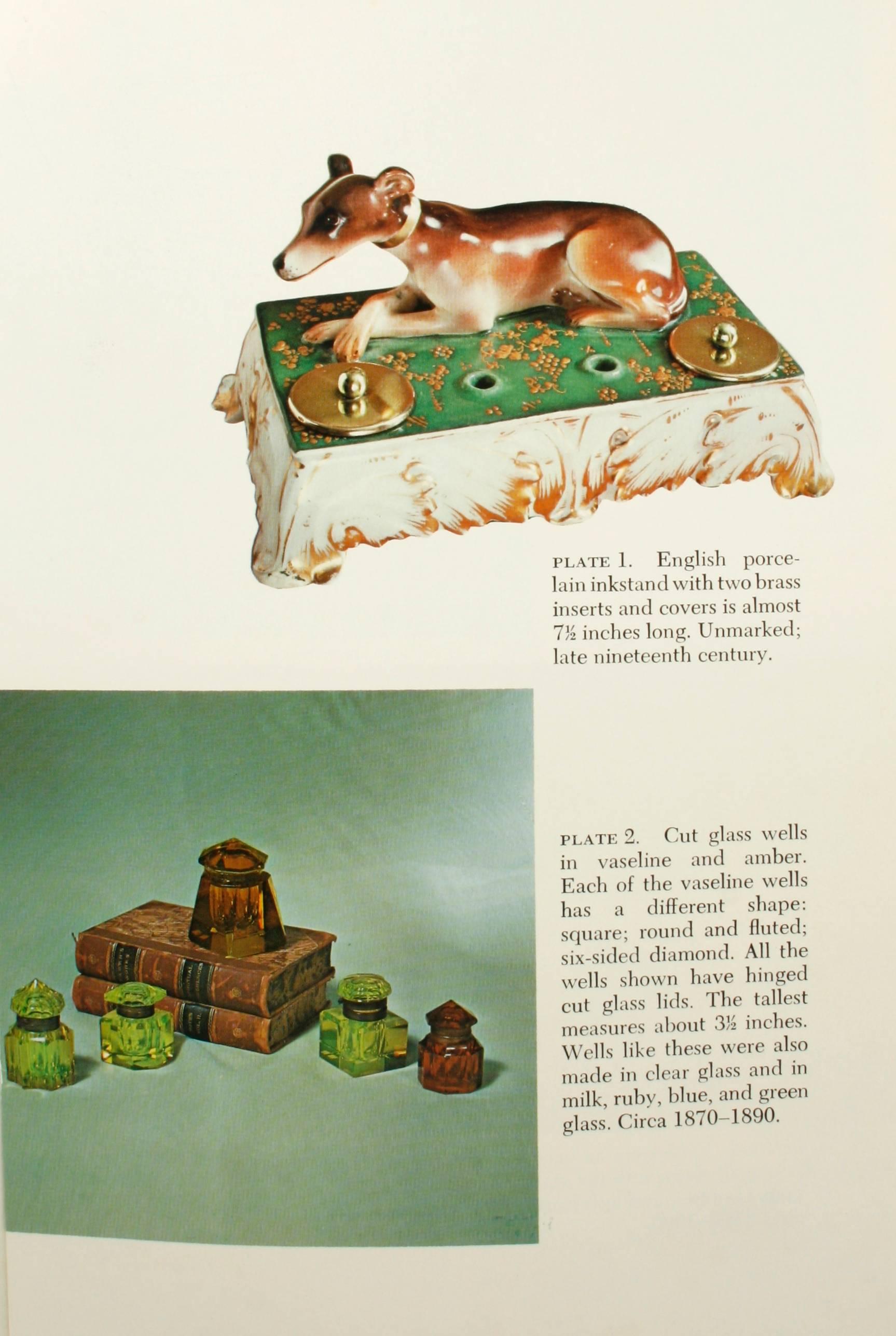 Inkstands and Inkwells, A Collector's Guide by Betty and Ted Rivera. NY, Crown Publishers, Inc., 1973. First edition hardcover with dust jacket. 216 pp. A comprehensive guide to writing paraphernalia from the 17th-20th century including inkstands,