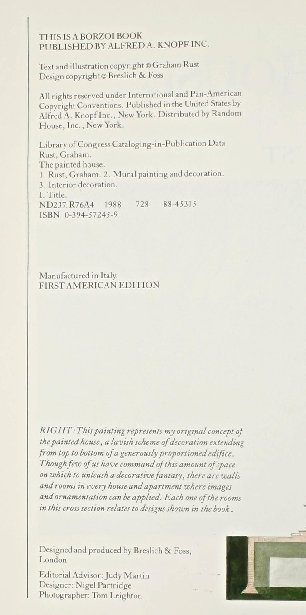 "The Painted House" Book by Graham Rust, First Edition at 1stDibs