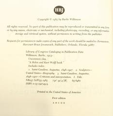 Uncommon Clay: The Life and Works of Augustus Saint Gardens 1st Ed