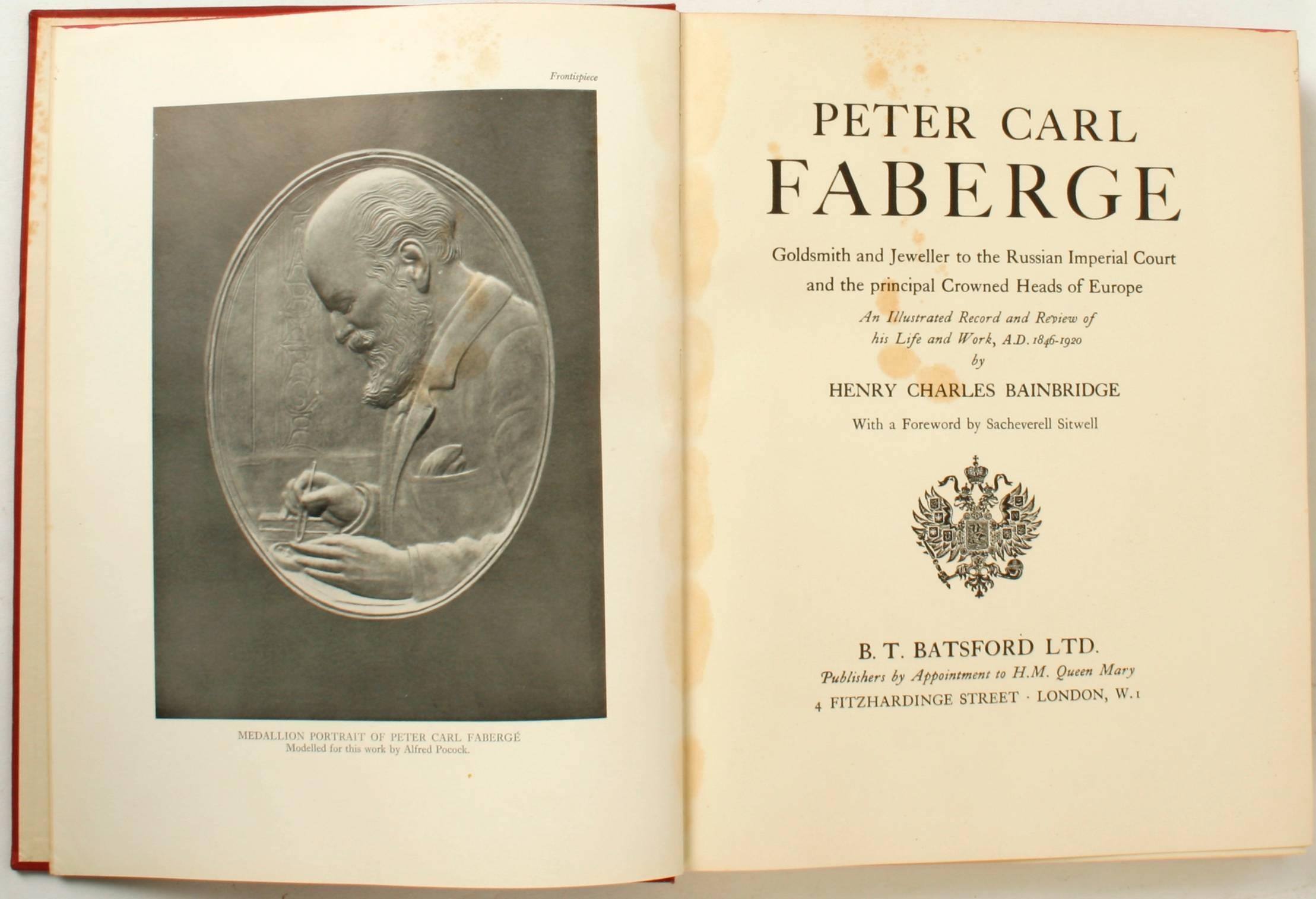 English Peter Carl Faberge 'Goldsmith and Jeweler, ' First Edition
