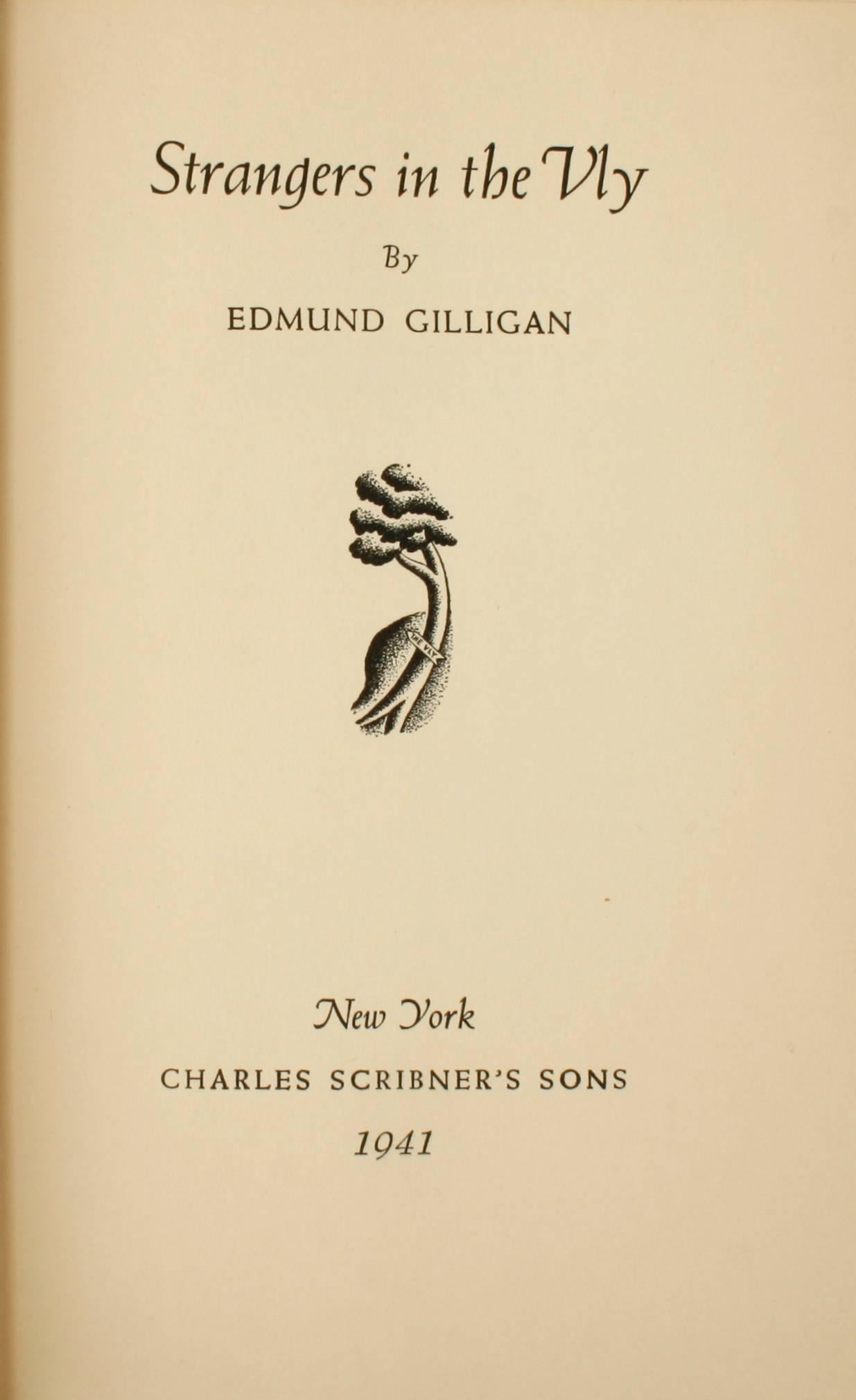 Strangers in the Vly by Edmund Gilligan, First Edition and 1st Printing In Good Condition For Sale In valatie, NY