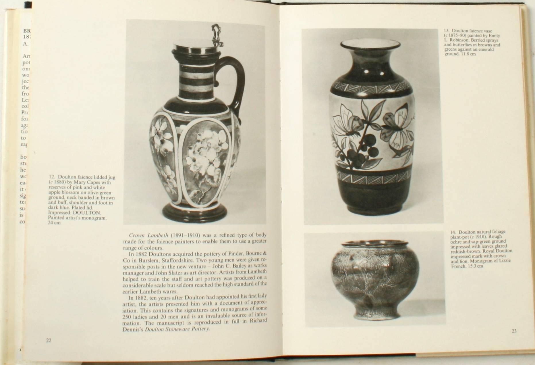 English British Art Pottery by A.W. Coysh, First Edition For Sale