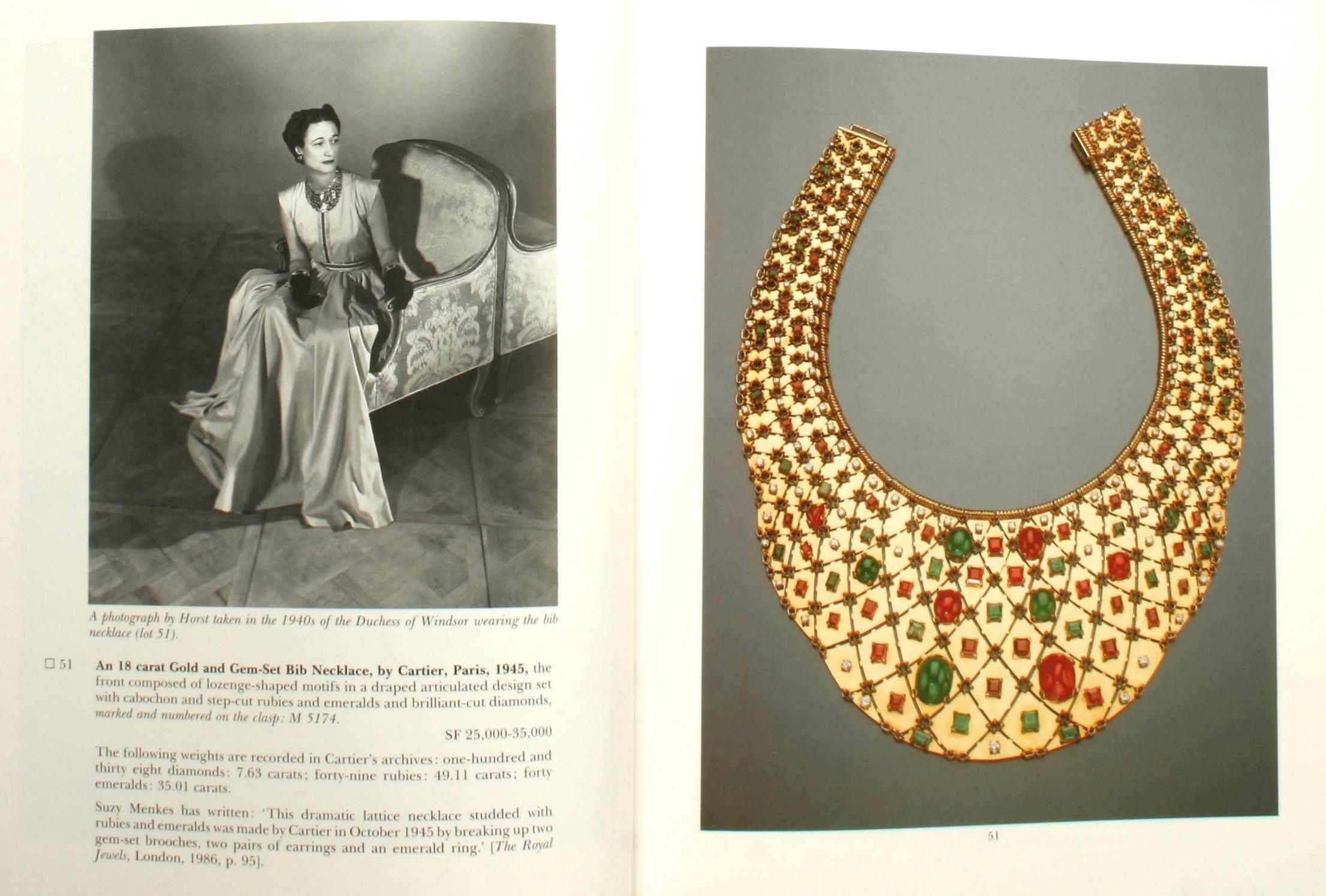 Sotheby's The Jewels of the Duchess of Windsor, Auction Catalog, 1987 In Excellent Condition In valatie, NY
